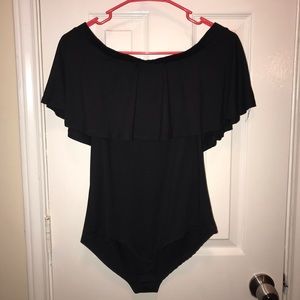 Off the shoulder body suit!
